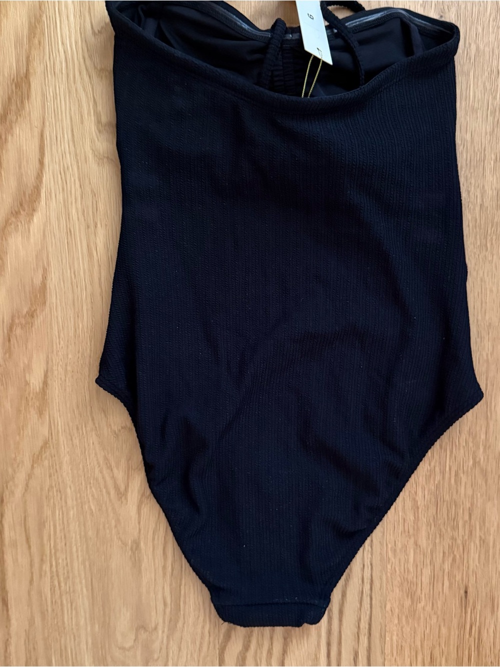 Shoshanna cinched one piece swimsuit black size 6 - Picture 7 of 7